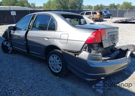 2005 Honda Civic Lx из США, поврежденный, VIN 2HGES16525H525154